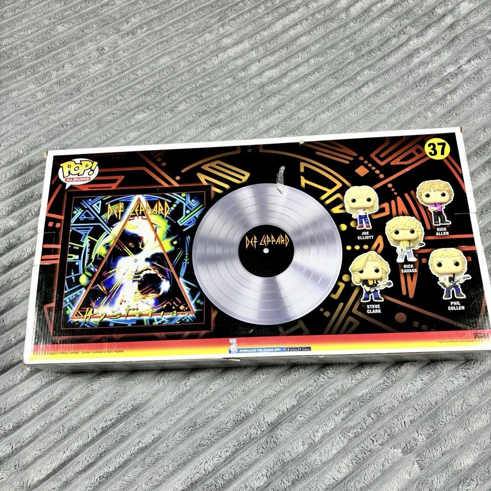 New Funko Pop! 2022 Def Leppard Hysteria Album Deluxe Vinyl 5 Figures Limited Ed